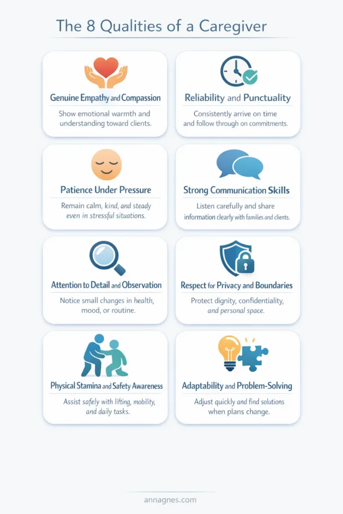 the 8 qualities of a caregiver