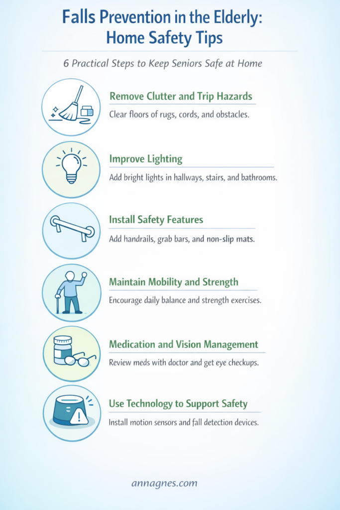 falls prevention in the elderly home safety tips
