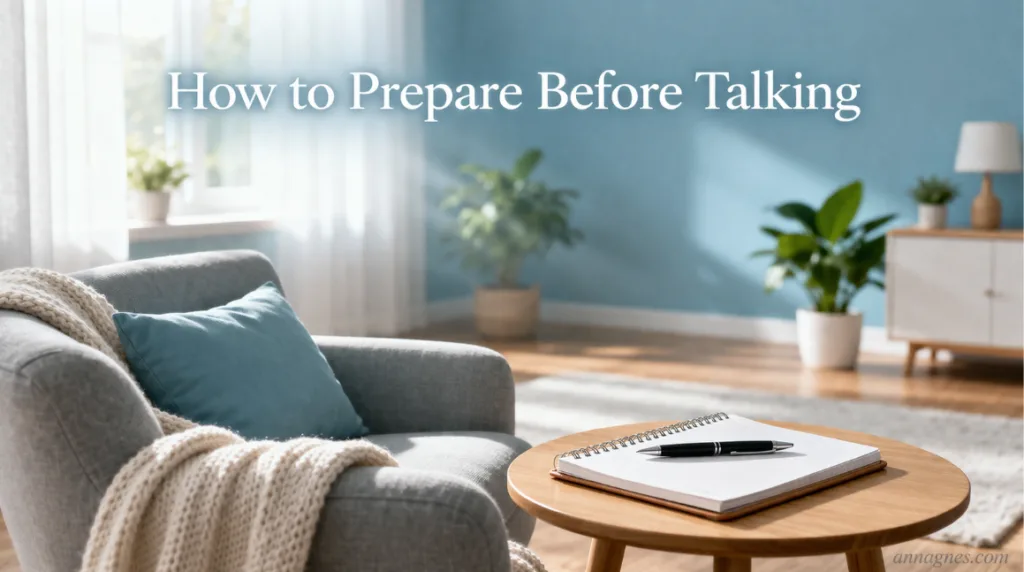 how to prepare before talking