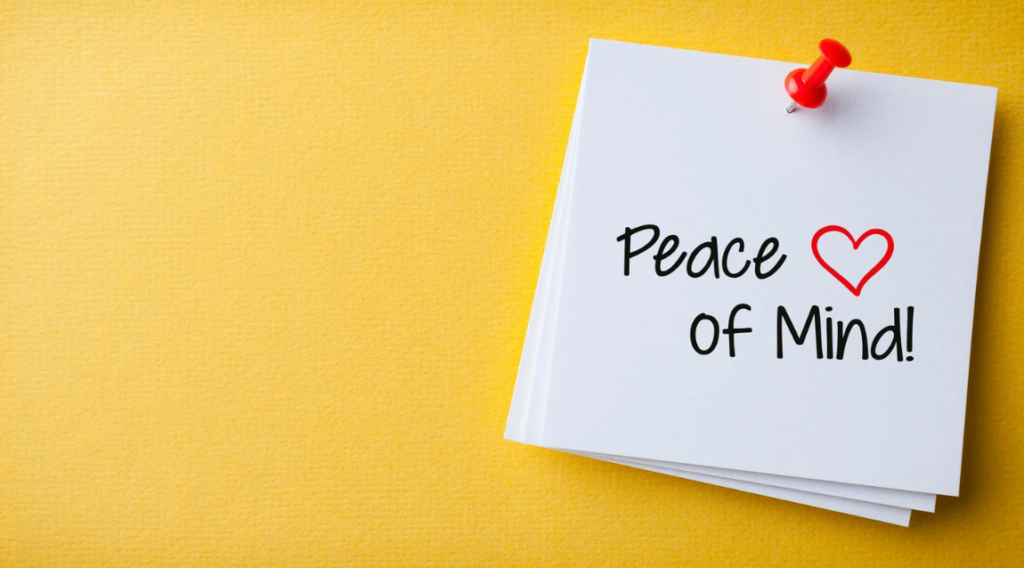 keeping peace of mind as a family
