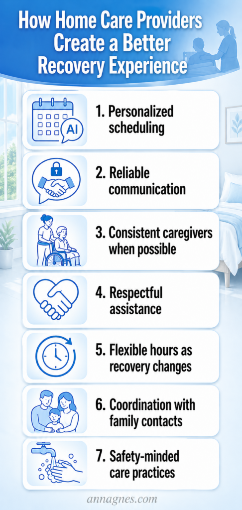 how home care providers create a better recovery experience